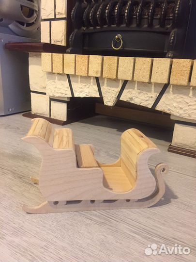 Новогоднии санки, украшение под ёлку