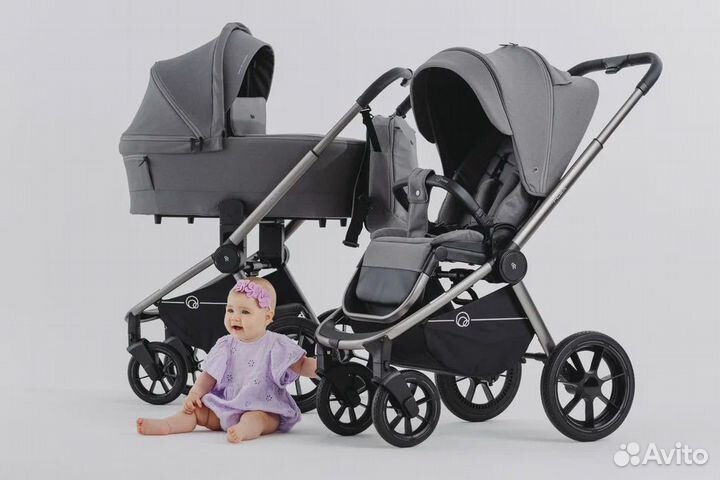 Коляска 2 В 1 rant flex PRO grey