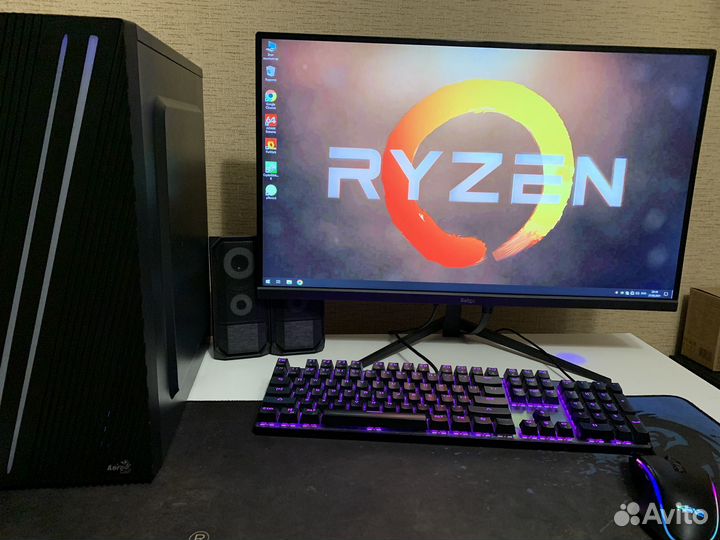 Игровой компьютер ryzen7/RTX/8ядер/16gb/M2