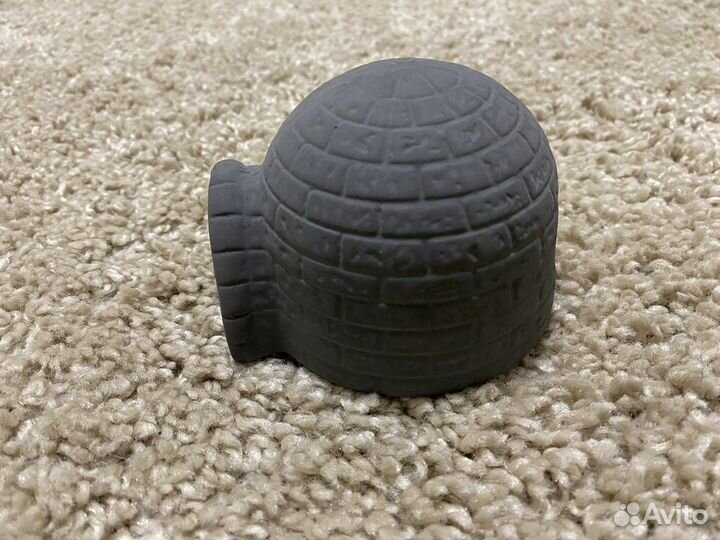 Домик для рептилий,серый и оранжевый