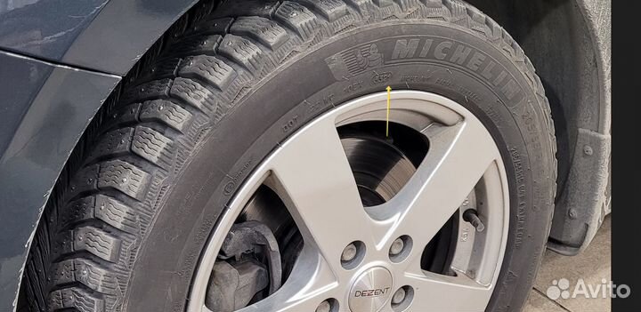Michelin X-Ice North 4, 255/55 R16/ Диск Dezent TD