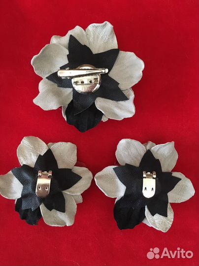 Броши из натуральной кожи и кожа для их изготовлен