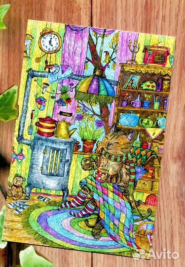 Большой набор почтовых открыток с котиками 36 штук