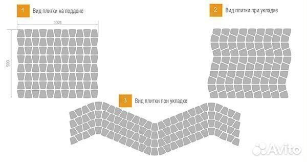 Тротуарная плитка Классико круговая Мальва