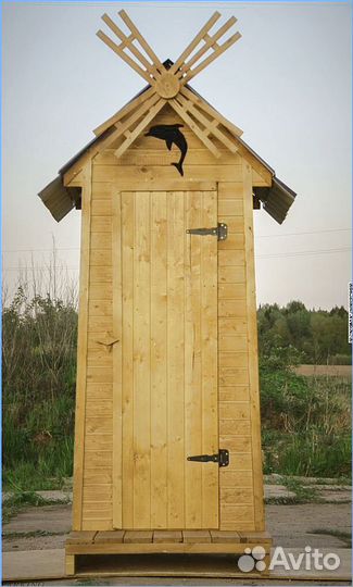 Дачный туалет с лебедем сфу 854