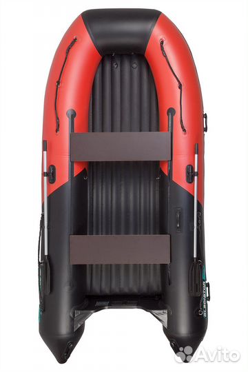 Надувная лодка gladiator E420S черный/красный