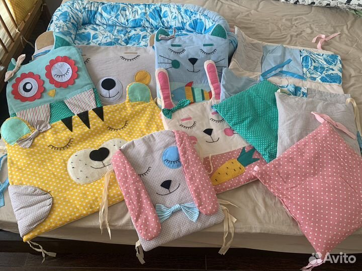 Бортики в детскую кроватку бу