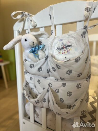 Бортики в детскую кроватку в отличном состоянии