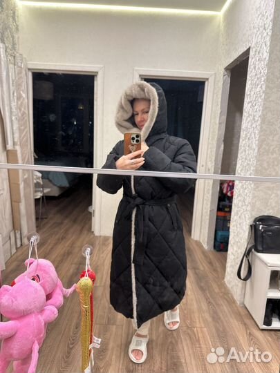 Пальто зимнее новое 44