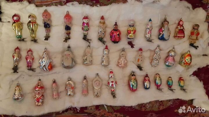 Старинные новогодние игрушки на ёлку. СССР
