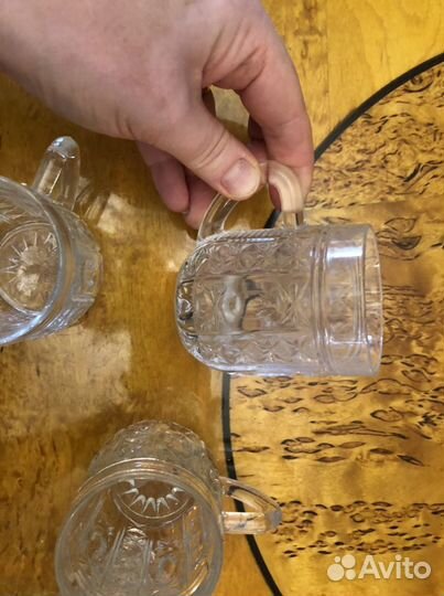 10 штук Кружка хрусталь СССР