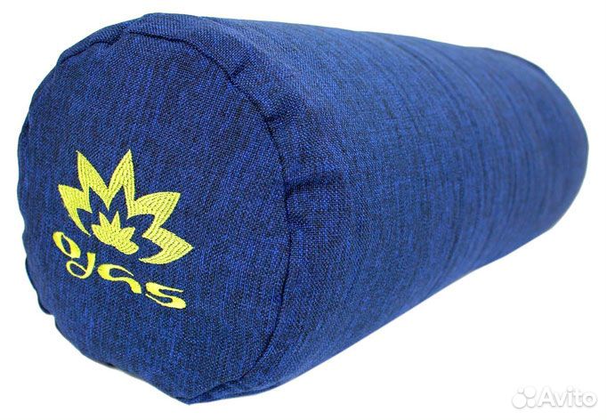 Болстер Лотос 55x20 cм темно-синий