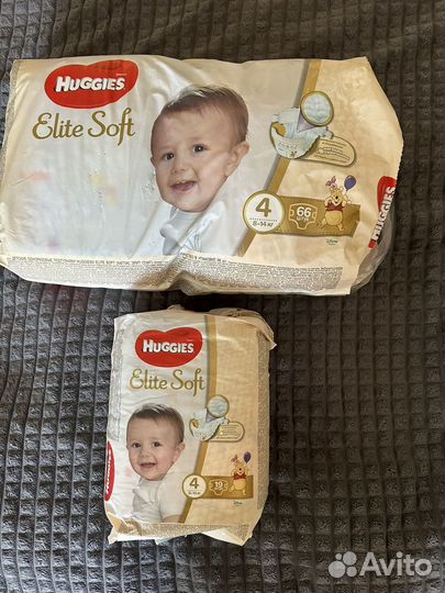 Подгузники хаггис elite soft 4