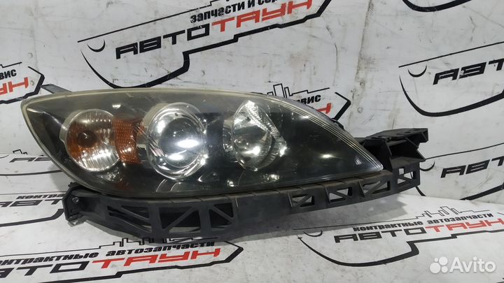 Фара mazda axela mazda3 BK BK3P BK5P bkep 2951 2952 black hatchback галоген линза корректор фар прав