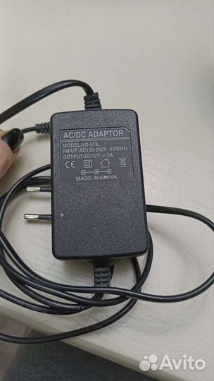 Блок питания 12v 2000 mA, vd-916, адаптер питания