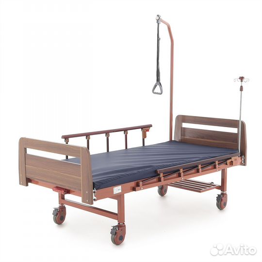 Кровать медицинская механическая с матрасом