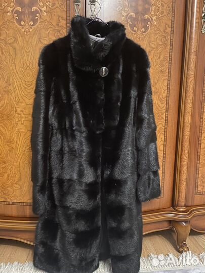 Шуба норковая 46 48 черная