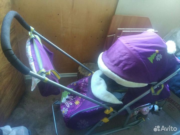 Детские санки коляска