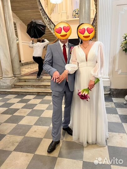 Свадебное платье 48 бу