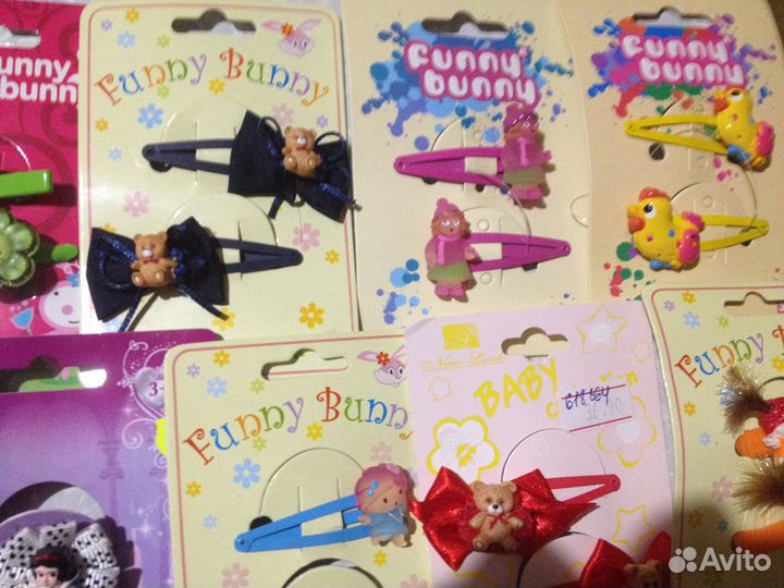 Наборы заколок и резинок