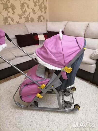 Санки коляска nika