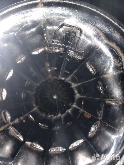 Графины Красный май, цветное стекло, вазочки