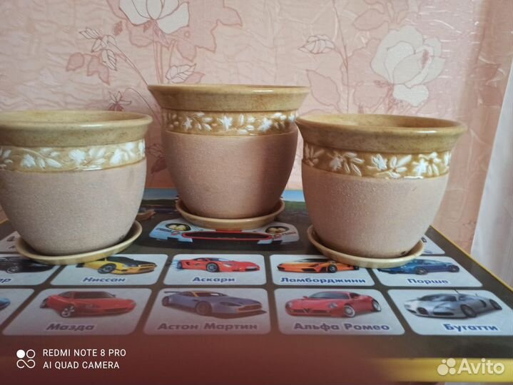 Керамические горшки для цветов