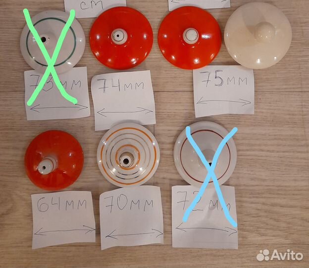 Крышки от заварочных чайников и сахарниц