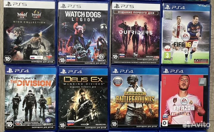 Игры для PS4 и PS5 + обмен