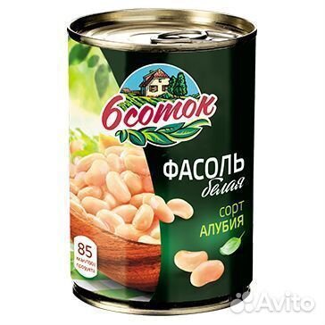 Фасоль 6 Соток Белая 425 мл