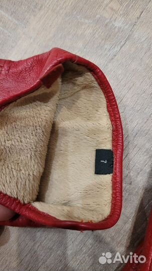 Перчатки женские кожаные размер 7