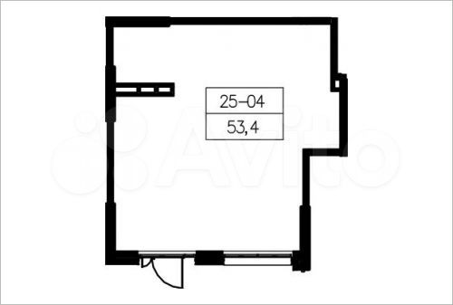 Продается торговое помещение площадью 53.4 кв.м