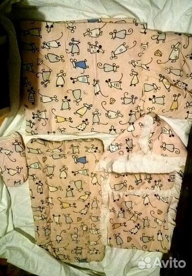 Комплект на выписку конверт подушка матрас для мла