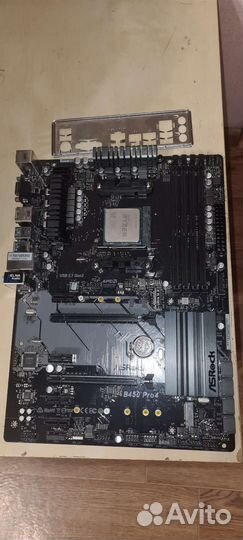Сборка ASRock b450 pro.проц 3400g