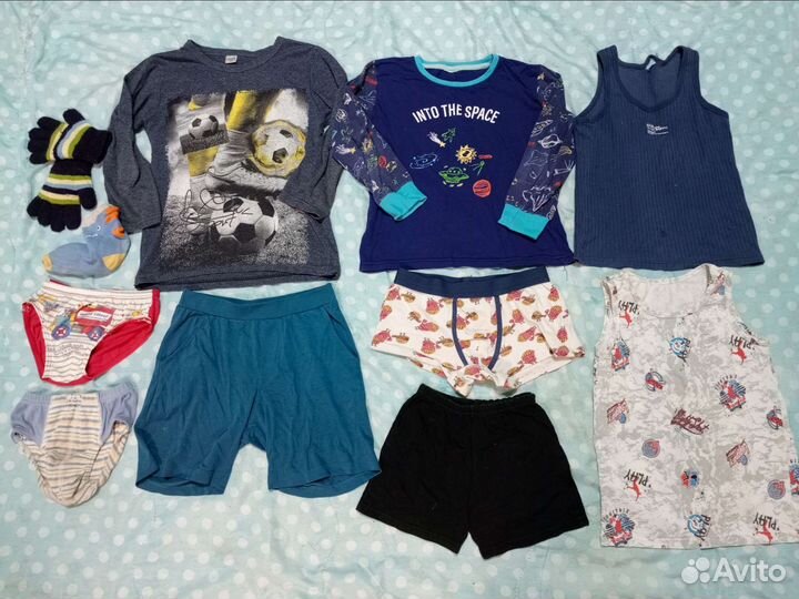 Пакет вещей для мальчика 116 122 128