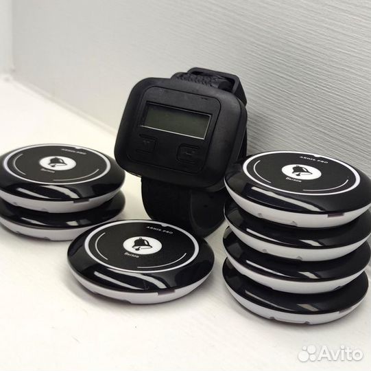 Кнопка вызова официанта модель Смайл с часами