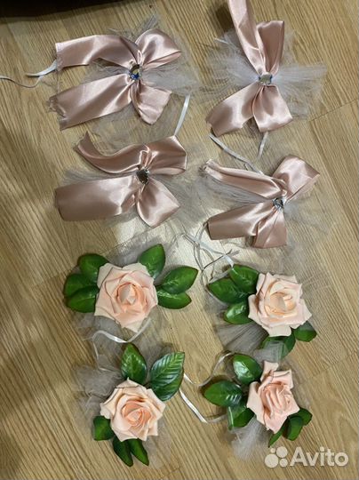 Свадебные украшения на машину