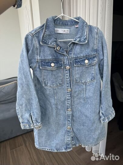 Джинсовое платье zara детское