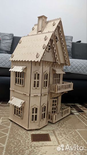 Кукольный домик с мебелью большой