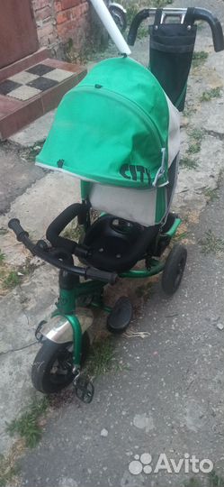 Велосипед коляска с ручкой