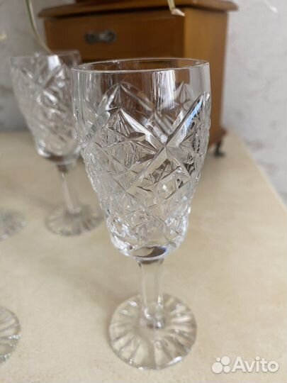 Рюмки хрустальные 6 шт