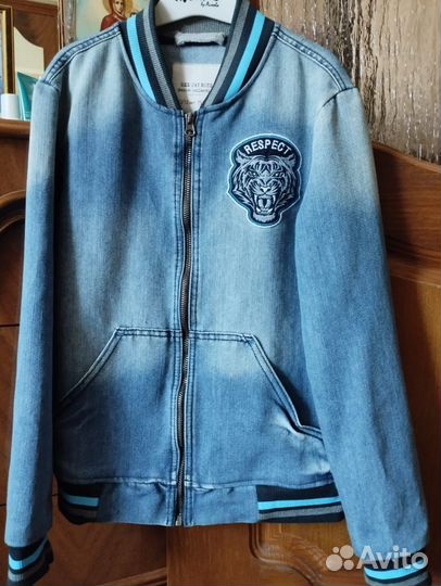 Джинсовка бомбер