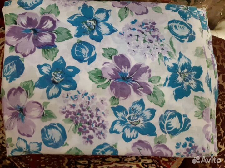 Красивый ситец. Цветы. СССР