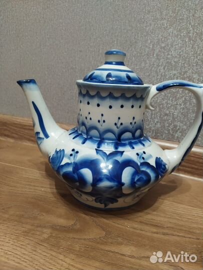 Чайник заварочный гжель