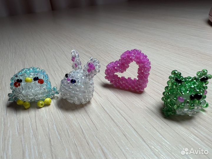 Милые фигурки из бисера