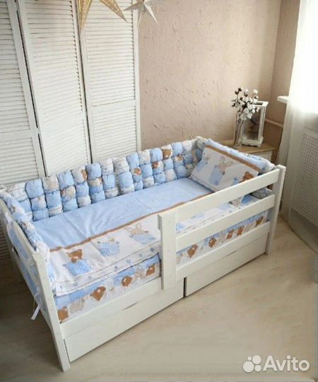 Кроватка детская Софа белая С - 14