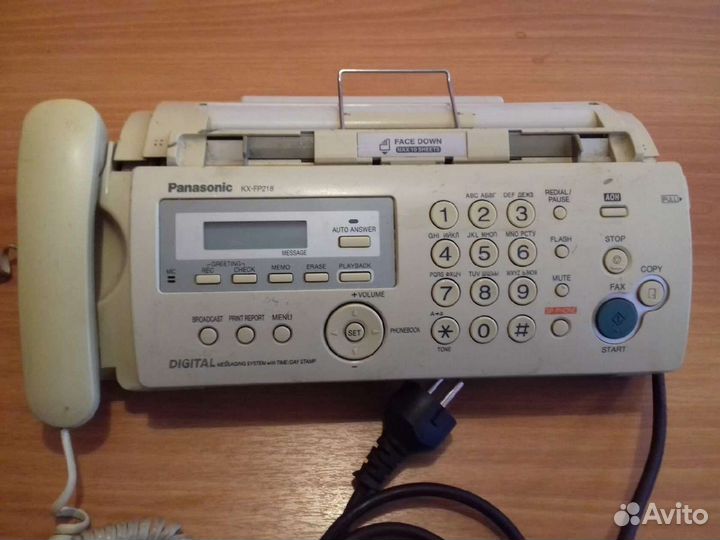 Факс panasonic kx fp218