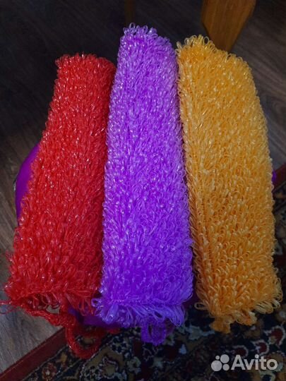 Мочалки, ручная работа не вытягиваются хватает на