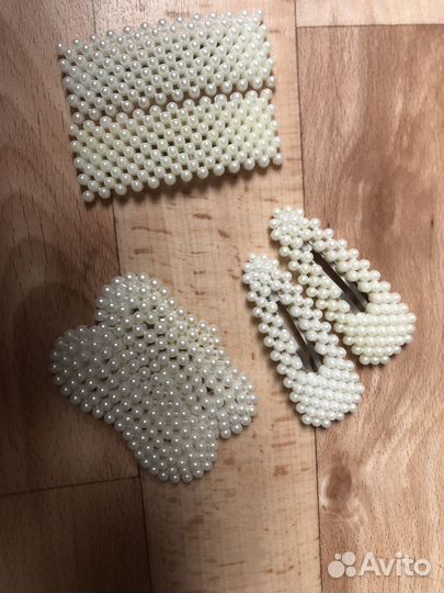 Заколки жемчуг