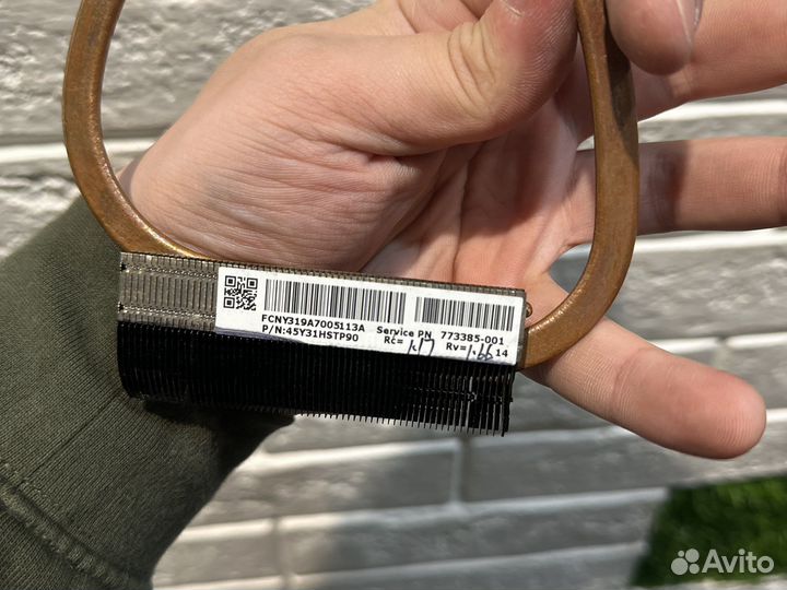 Радиатор hp 15-p 17-p intel nvidia